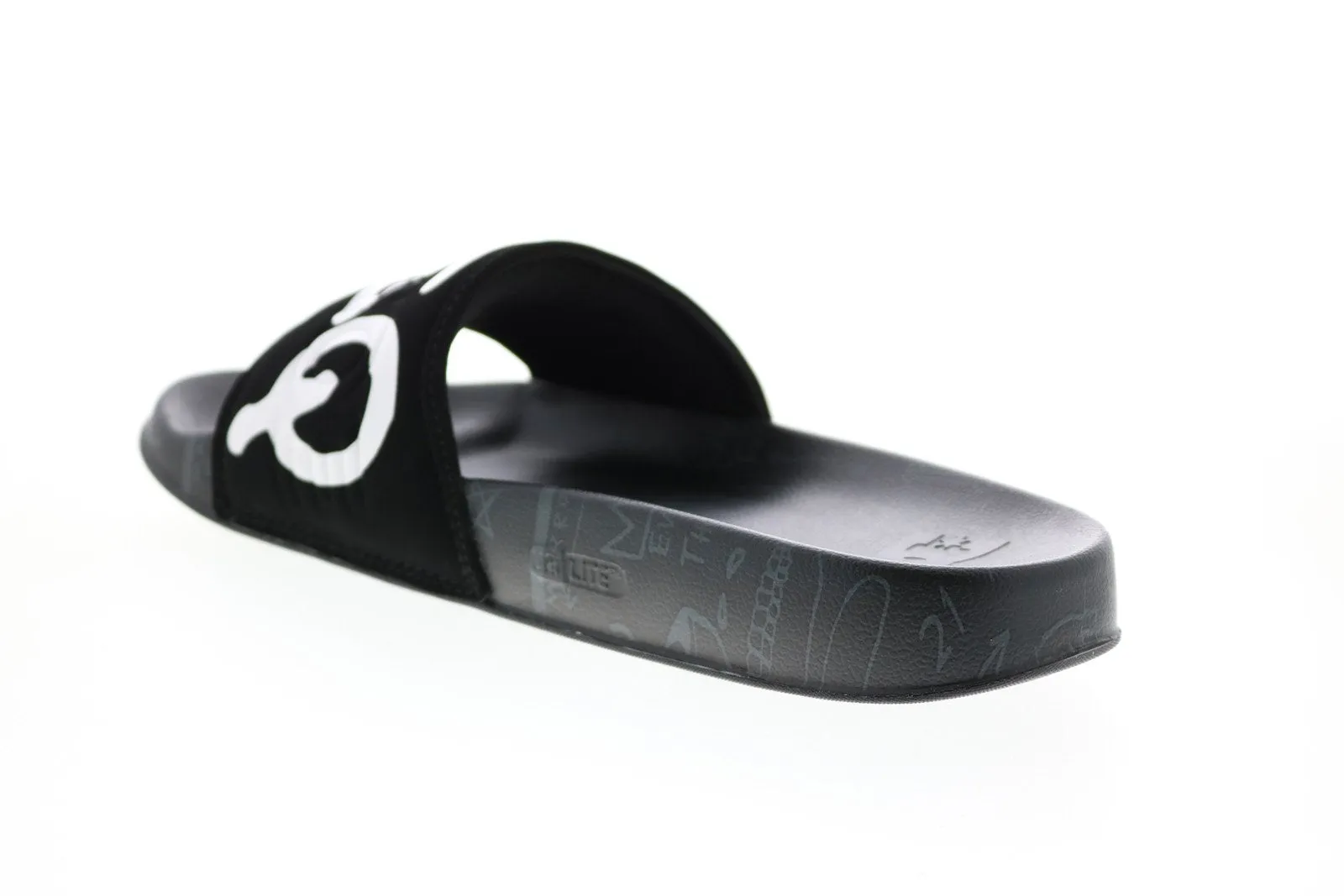 DC Basquiat Black Slip On Slides Sandals Shoes