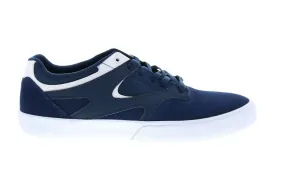 DC Kalis Vulc S Mens Blue Suede Skate Sneakers Shoes