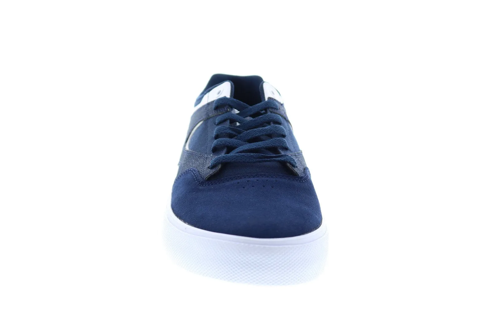 DC Kalis Vulc S Mens Blue Suede Skate Sneakers Shoes