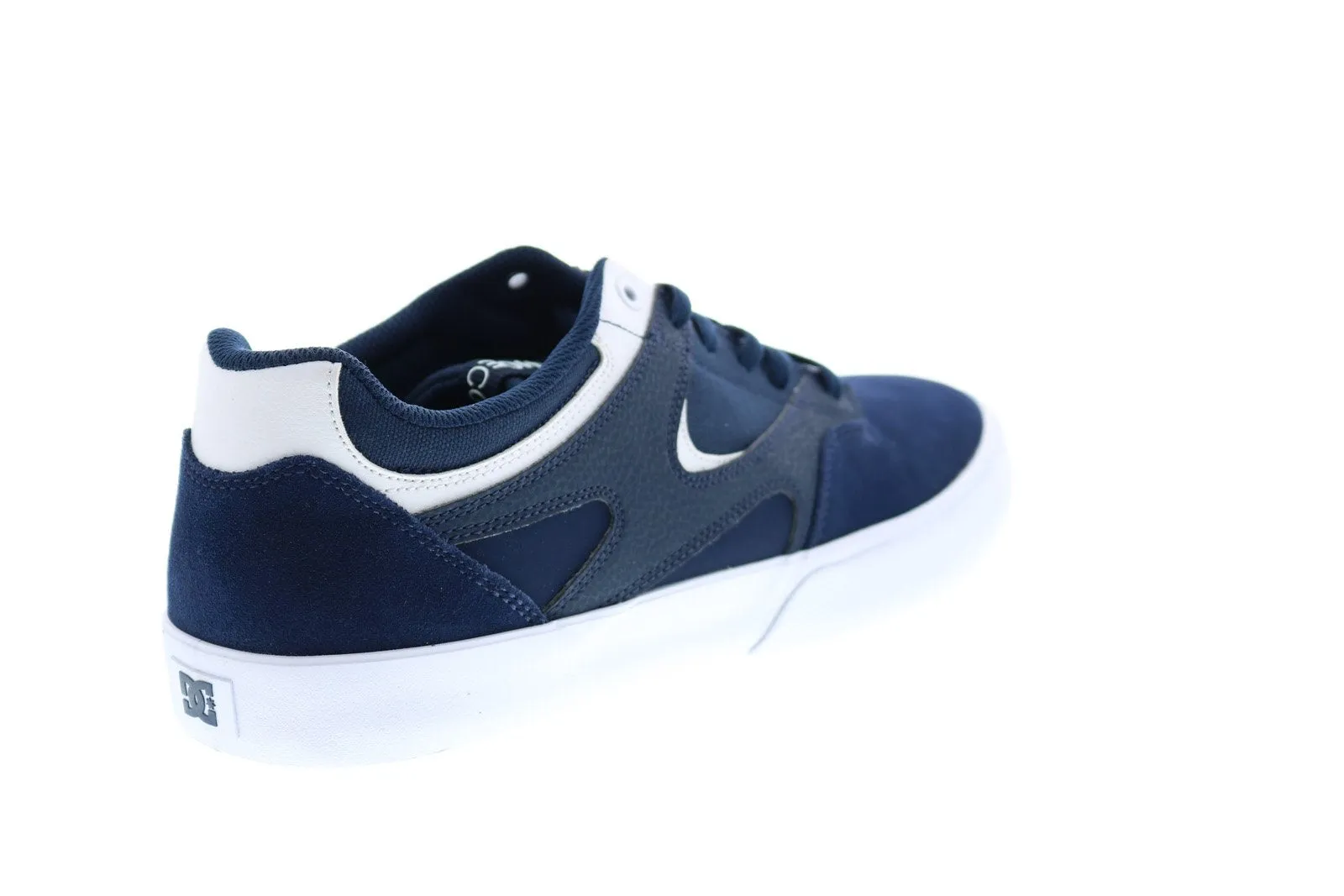 DC Kalis Vulc S Mens Blue Suede Skate Sneakers Shoes