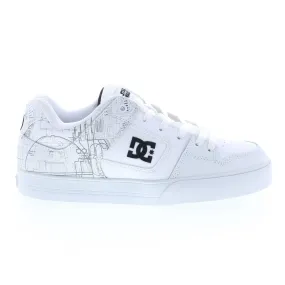 DC Star Wars Men's White Leather Sneakers - Collaboration Lace Up Shoes