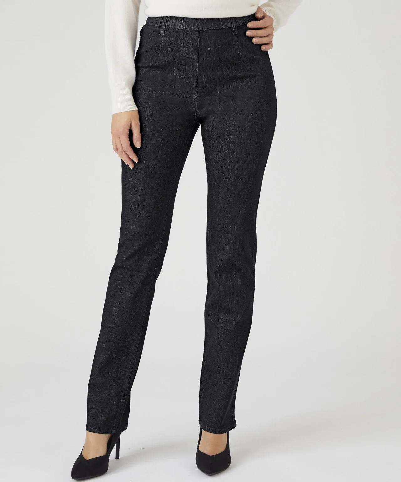 Denim Pull on Trousers