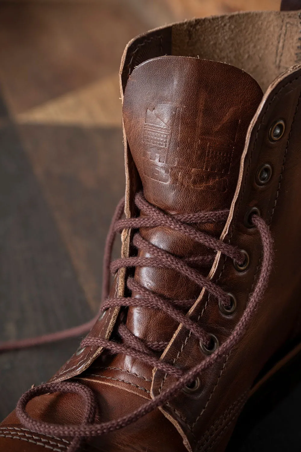 Derby Boots in Dark Tan