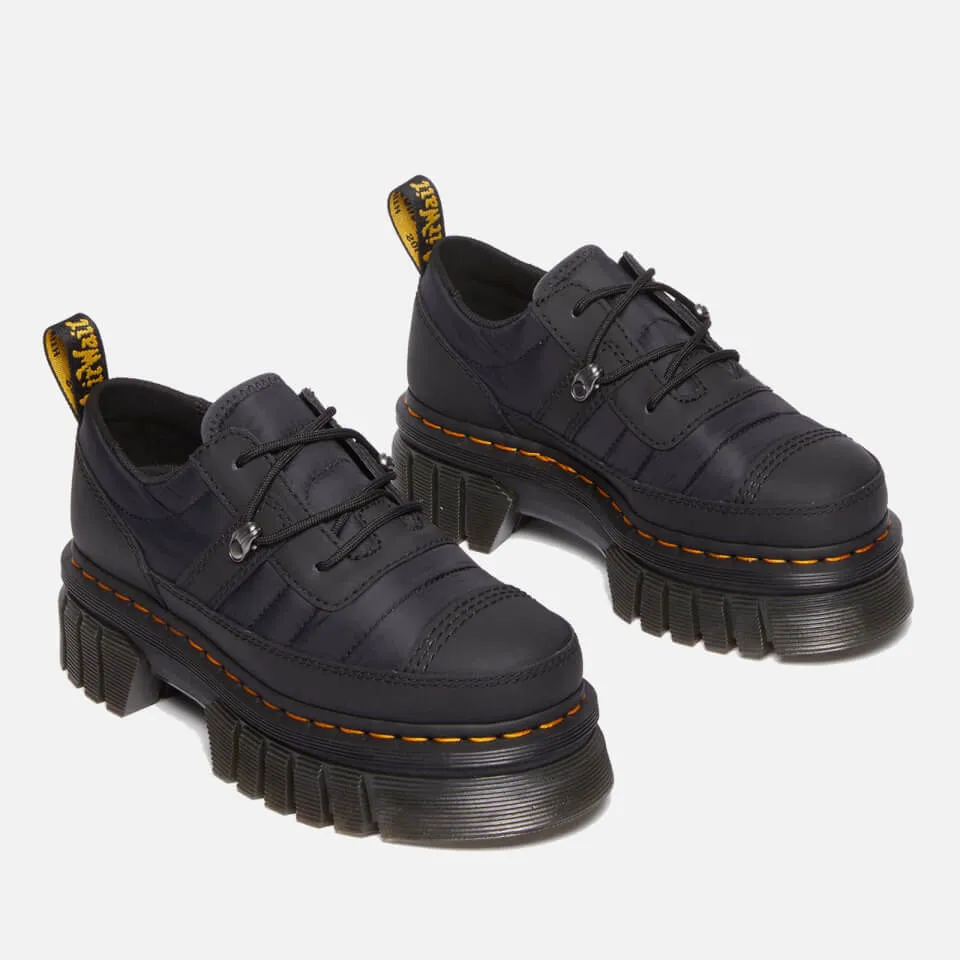 Dr. Martens Women's Audrick Quilted Nylon 3-Eye Shoes in UK 3 size