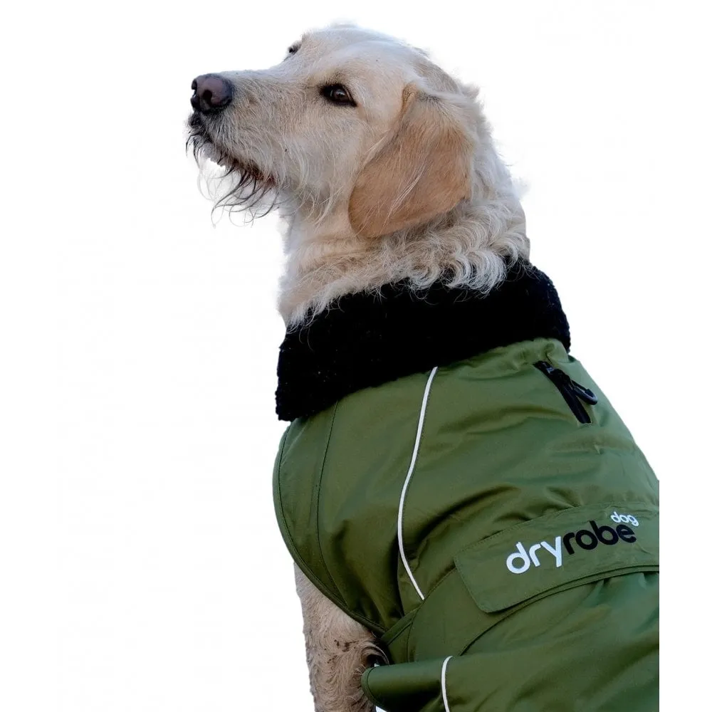 Dryrobe Dog Drying Coat Green Black