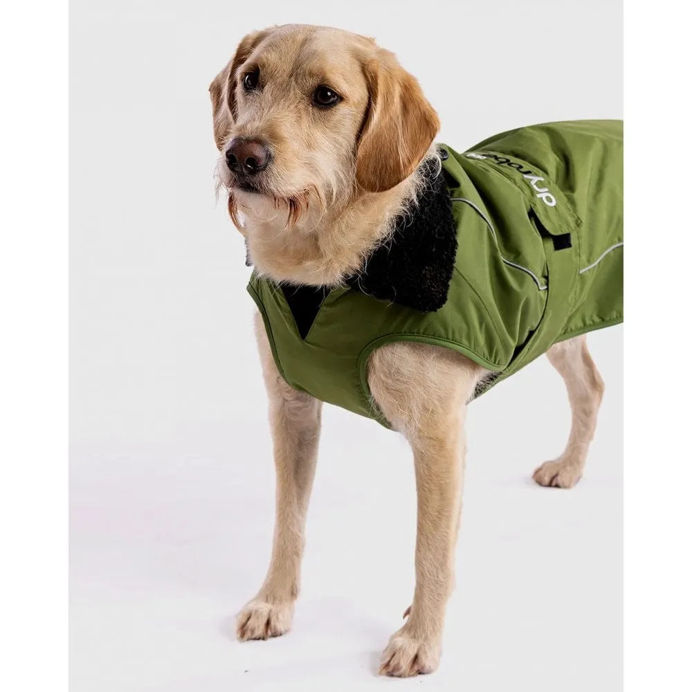 Dryrobe Dog Drying Coat Green Black