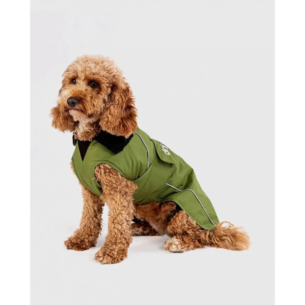 Dryrobe Dog Drying Coat Green Black