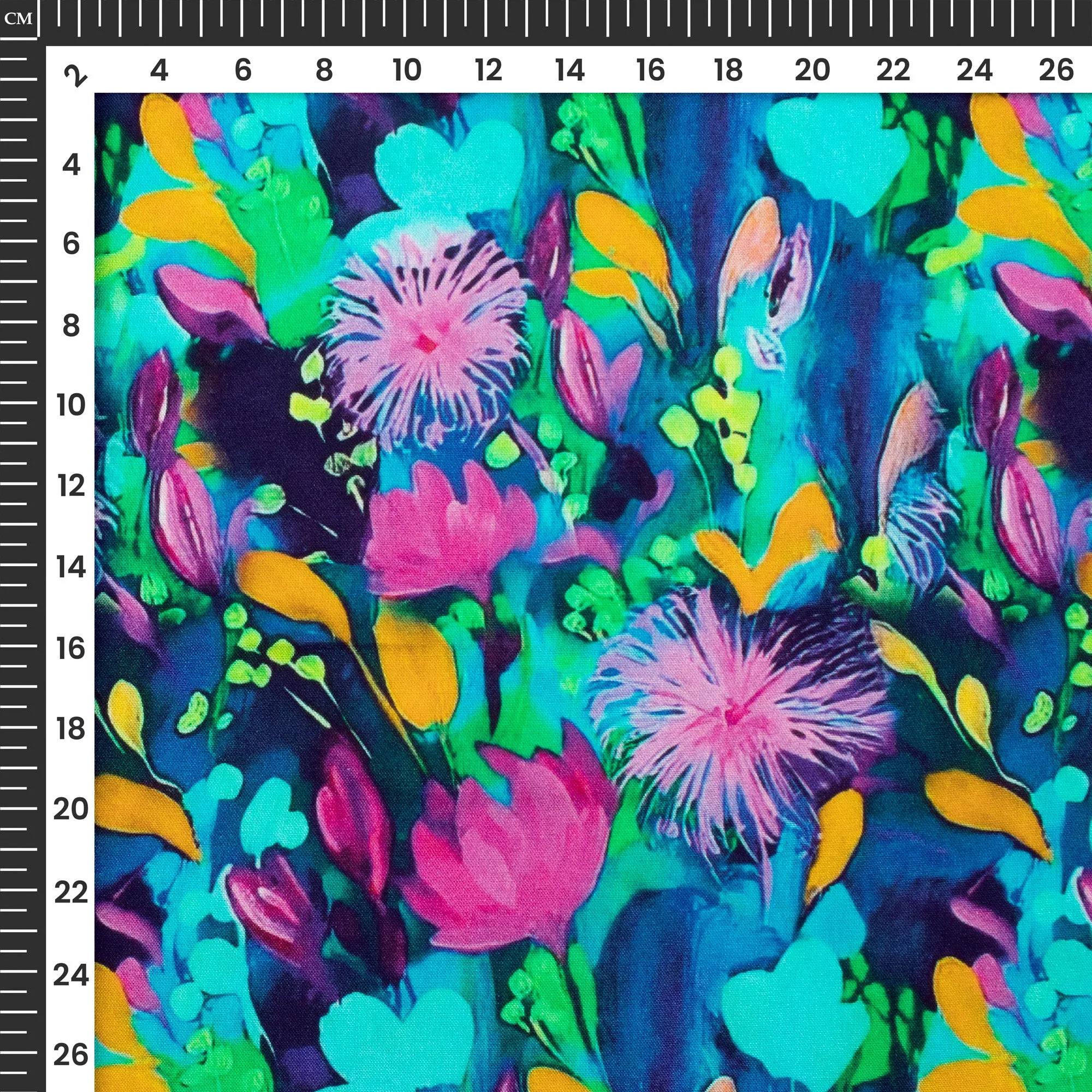 Exquisite Bloom: Magnificent Viscose Rayon Fabric Print (58 Inches Width)