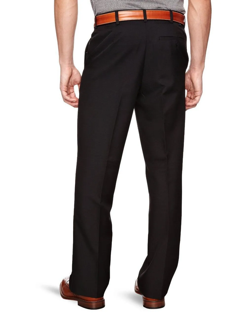 Black Farah Flexi Waist Trousers