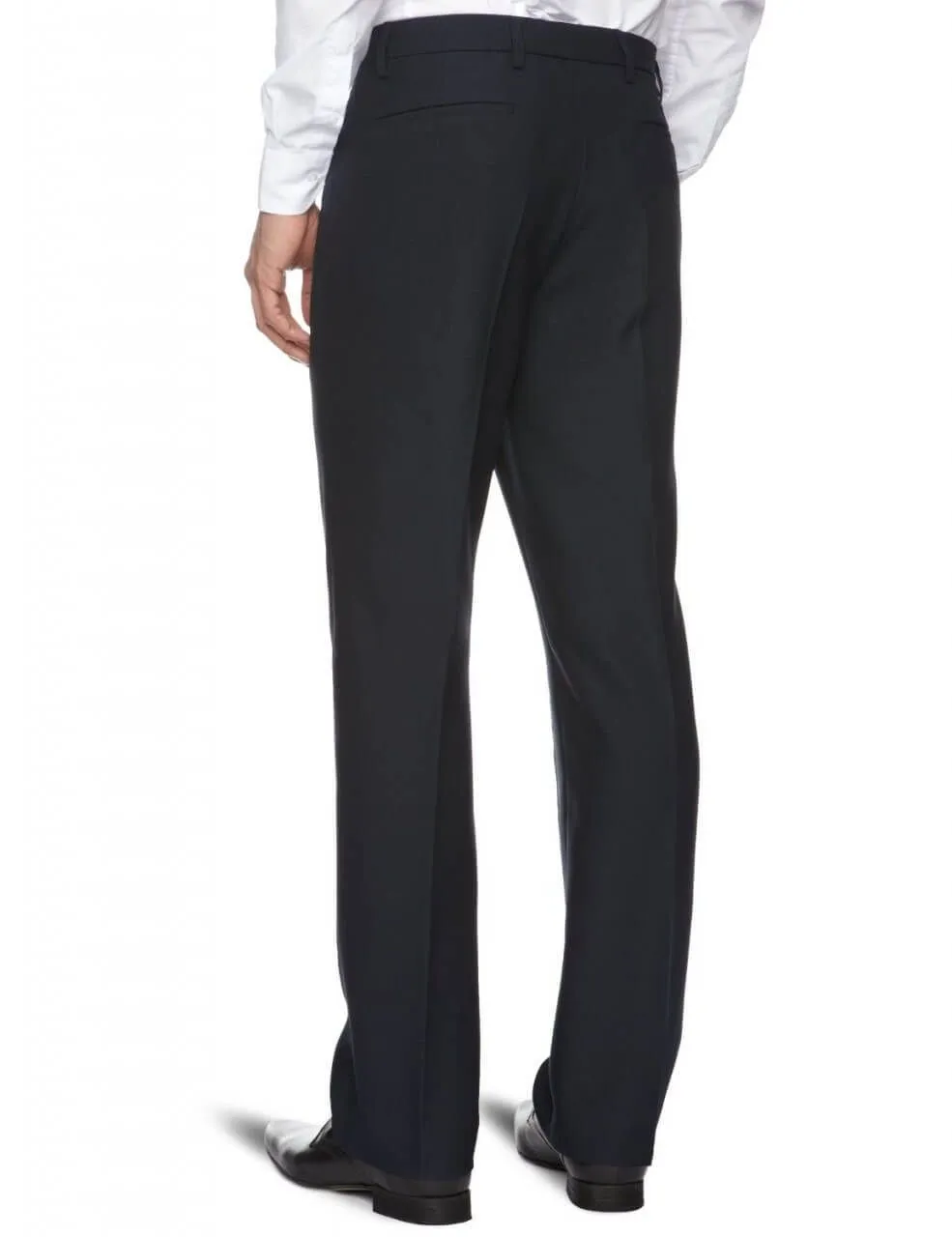 Farah Hopsack Weave Trousers Navy