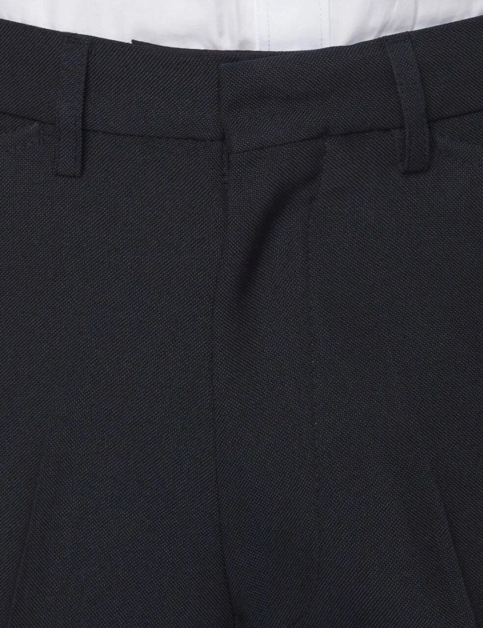 Navy Farah Hopsack Weave Trousers