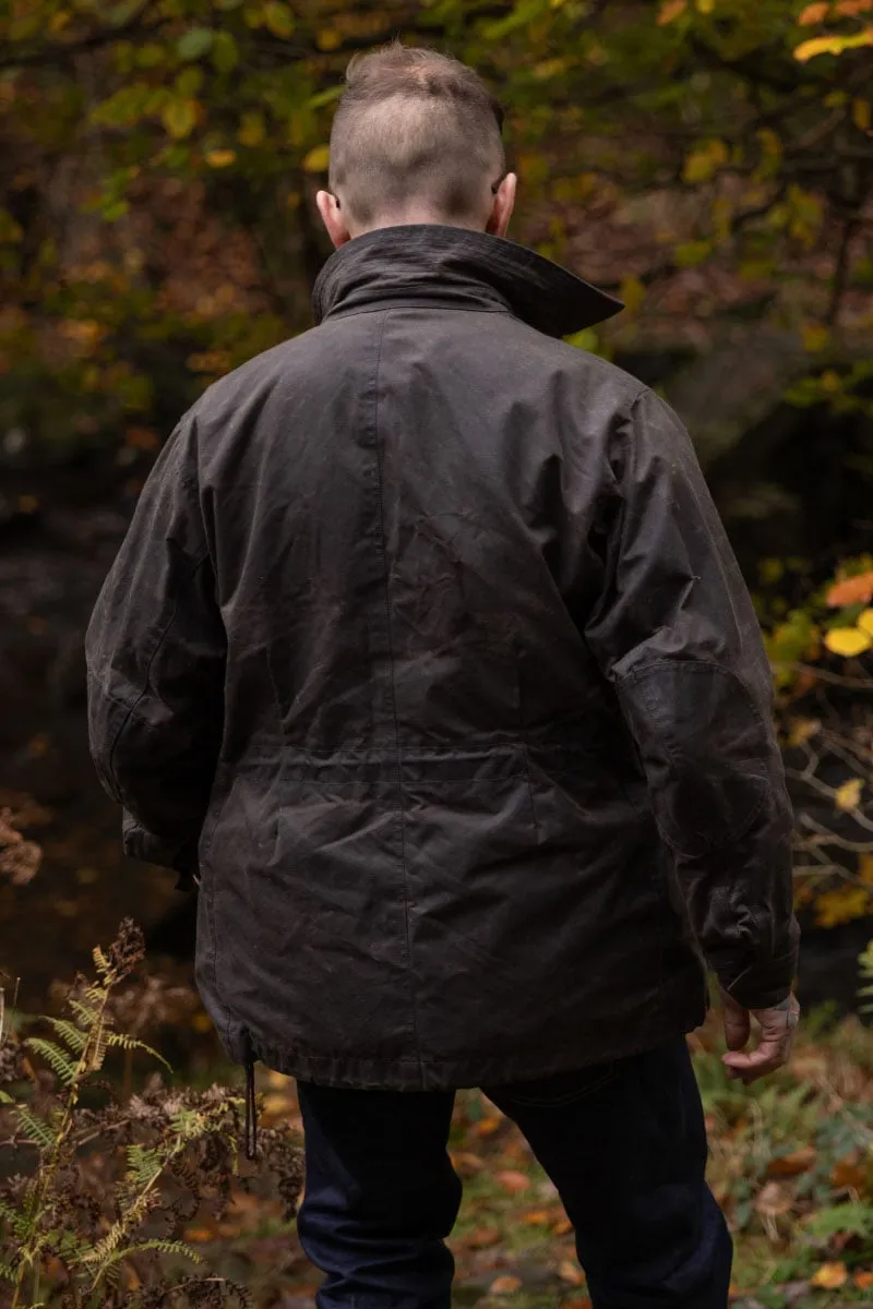 Field Jacket in Waxed Cotton Material