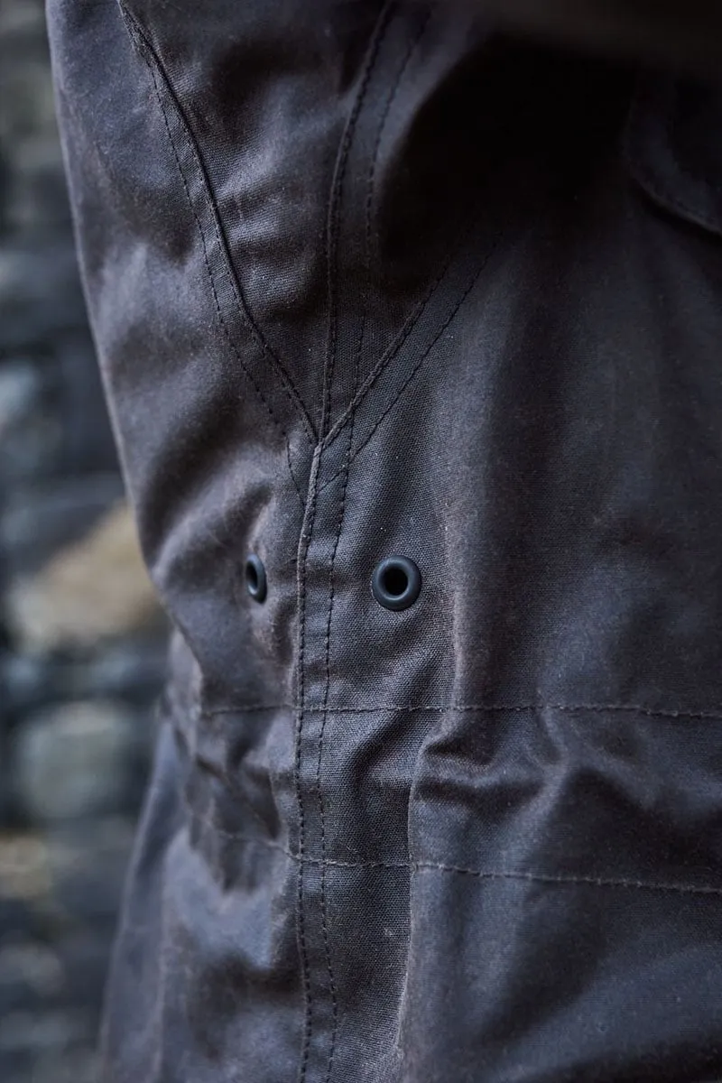 Field Jacket in Waxed Cotton Material