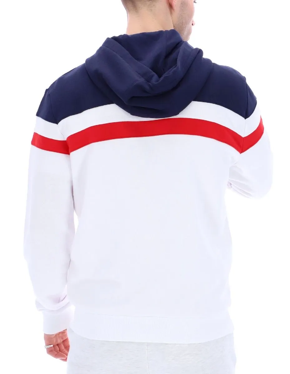 White Navy Fila Arlo Hooded Jacket