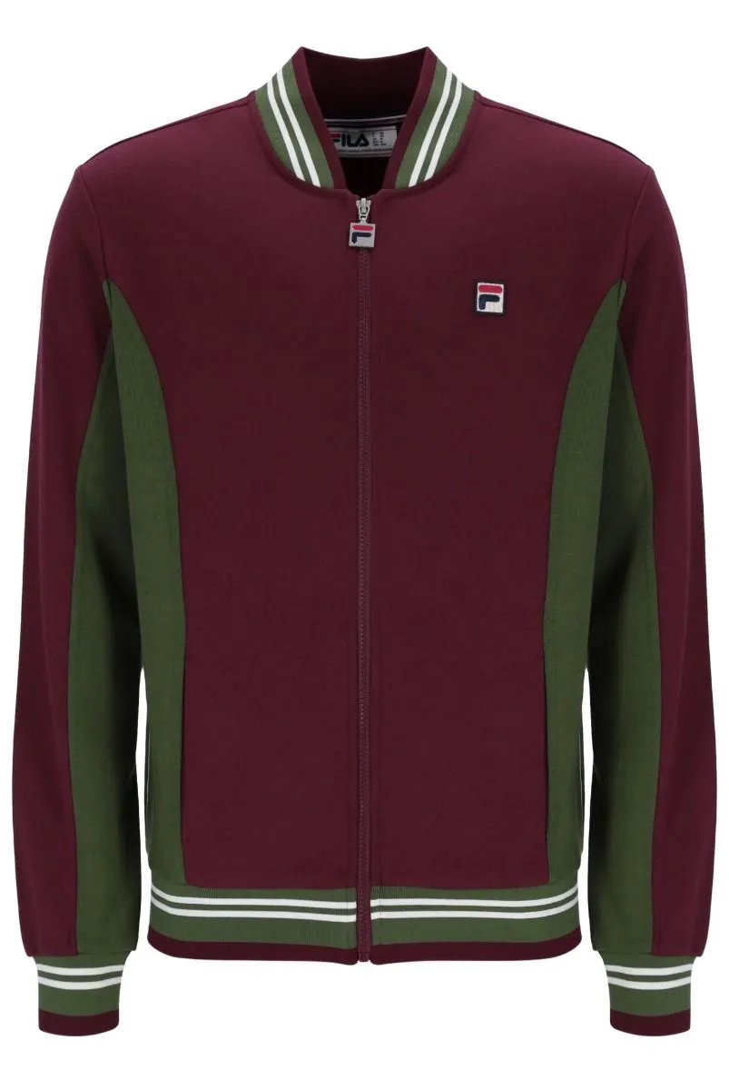 Fila Seventy Track Jacket in Wine Red