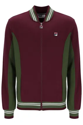 Fila Seventy Track Jacket in Wine Red