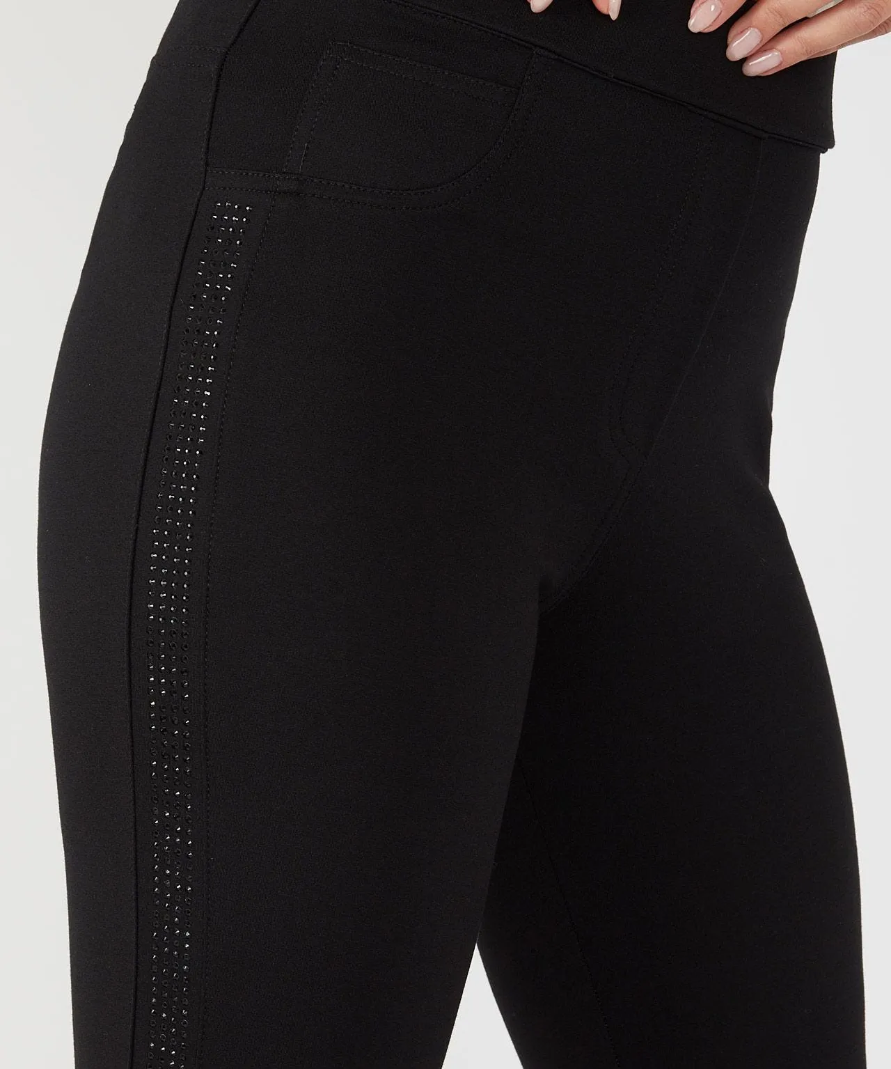 Sparkle Detail Ponte Leggings from First Avenue