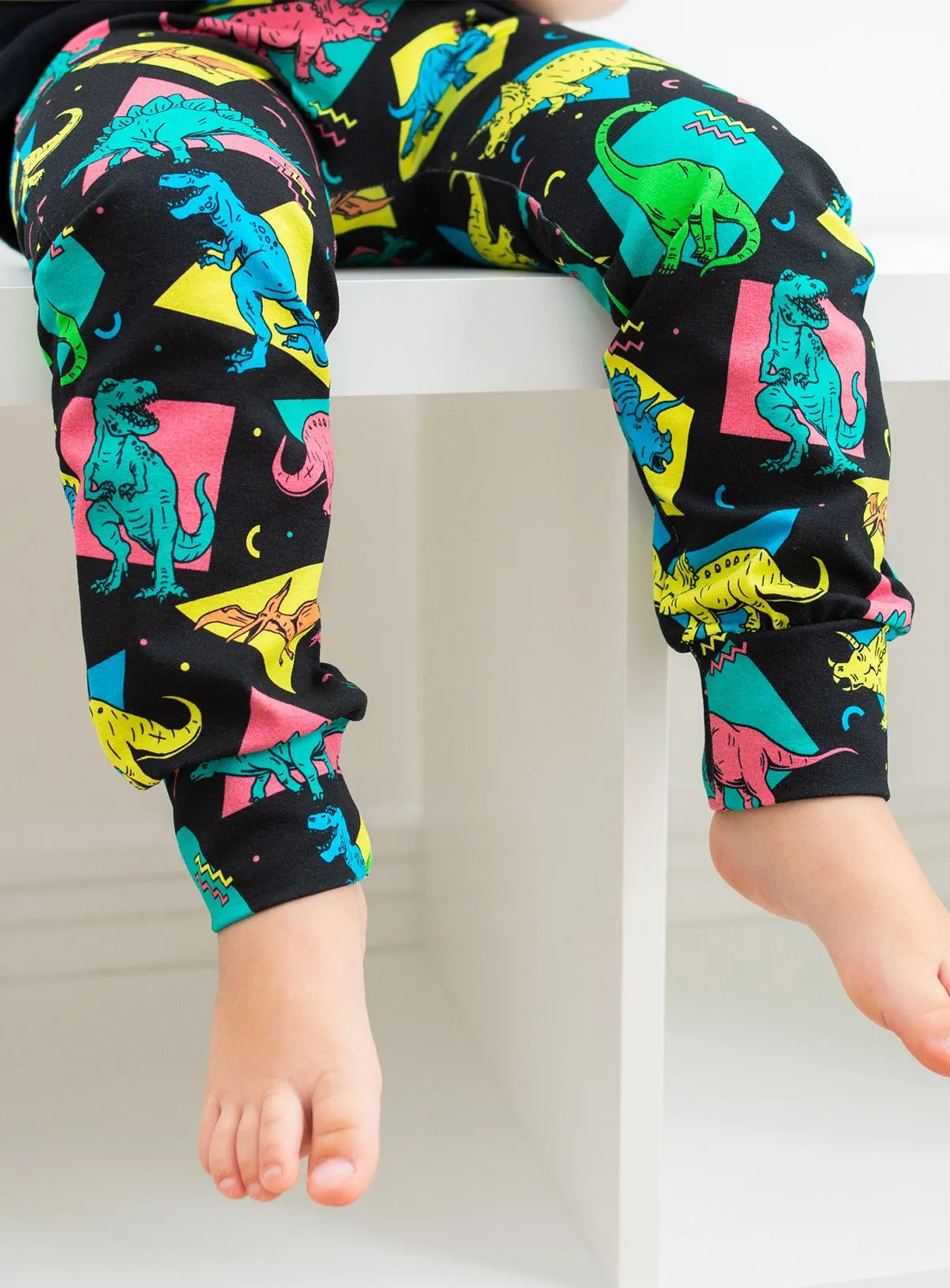 FRED & NOAH Retro Dino Leggings 3-4 Years, Trousers and leggings available for purchase at Tu