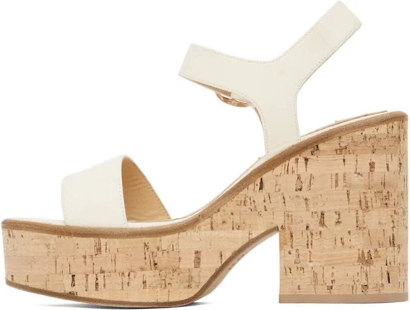 Gabriela Hearst Off White Sardis Wedge Sandals