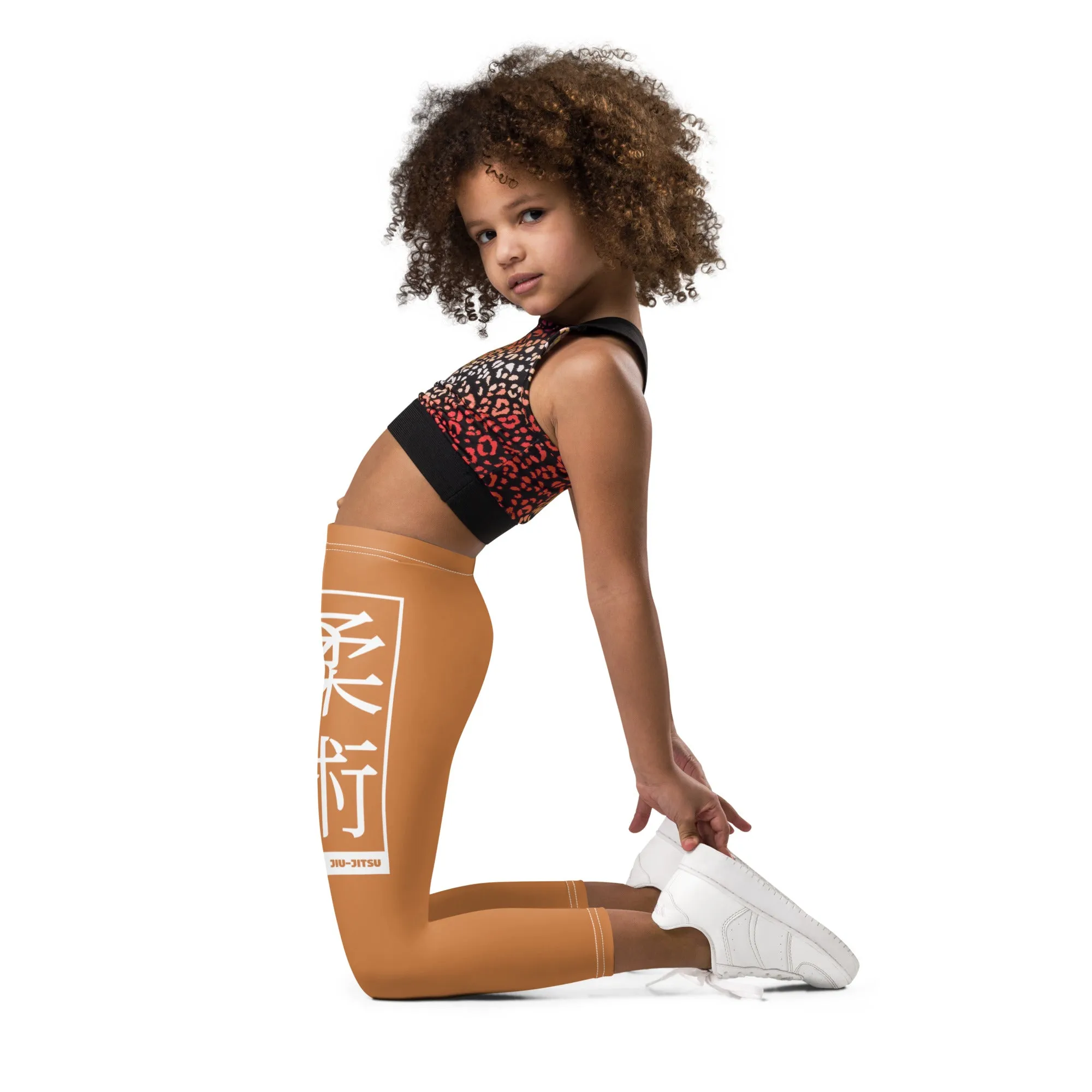 Girls' Yoga Leggings for Jiu-Jitsu Workouts - Raw Sienna