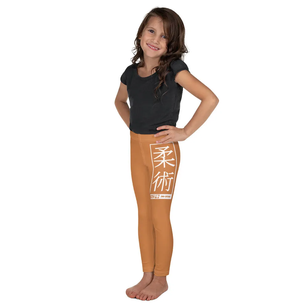 Girls' Yoga Leggings for Jiu-Jitsu Workouts - Raw Sienna