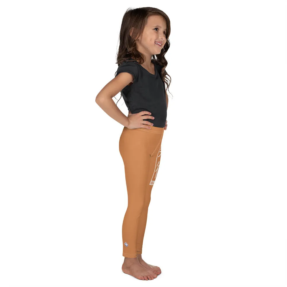 Girls' Yoga Leggings for Jiu-Jitsu Workouts - Raw Sienna