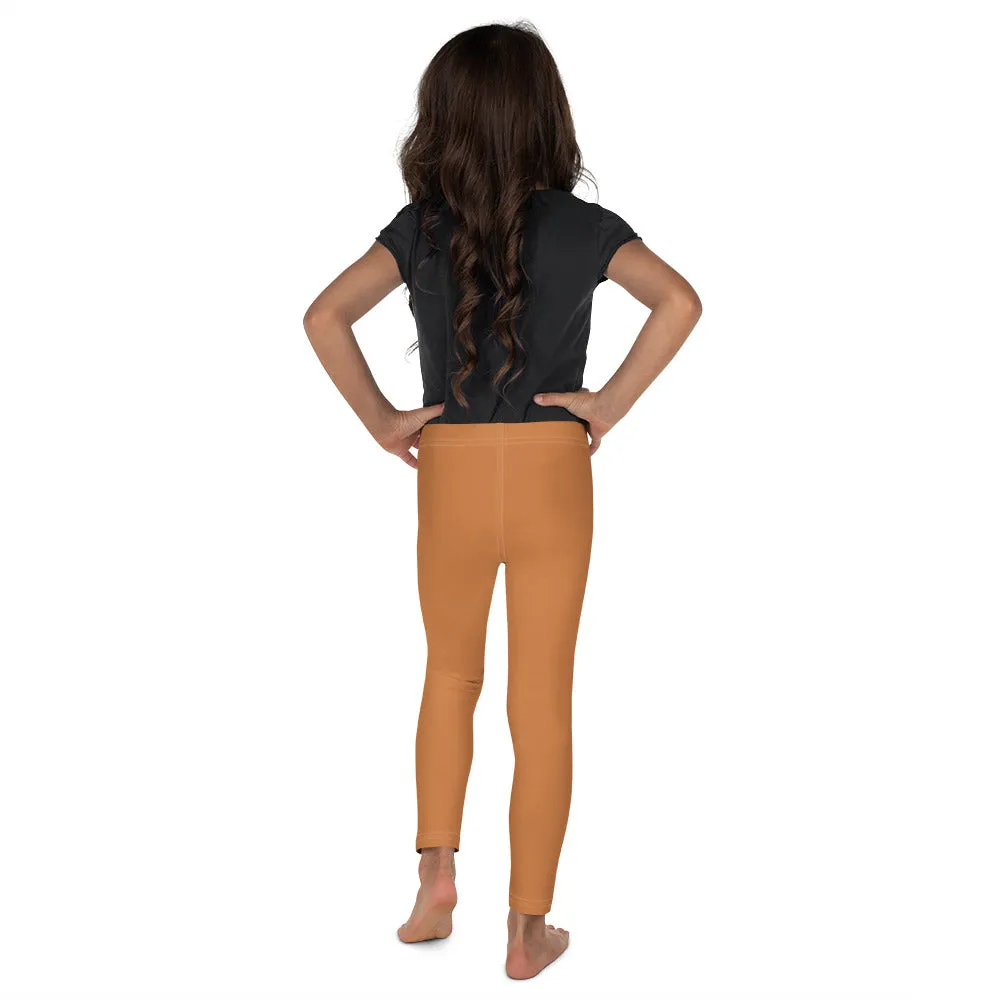 Girls' Yoga Leggings for Jiu-Jitsu Workouts - Raw Sienna