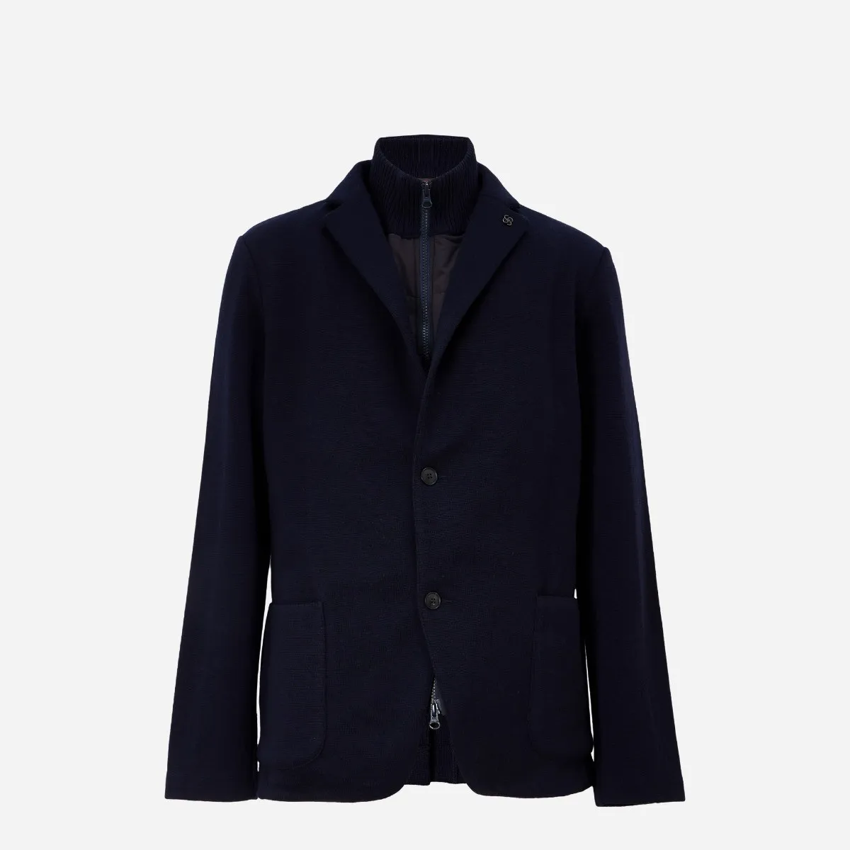 GRAN SASSO Rain Wool Knit Jacket can be rewritten as GRAN SASSO Wool Knit Jacket for Rain for better search engine optimization.