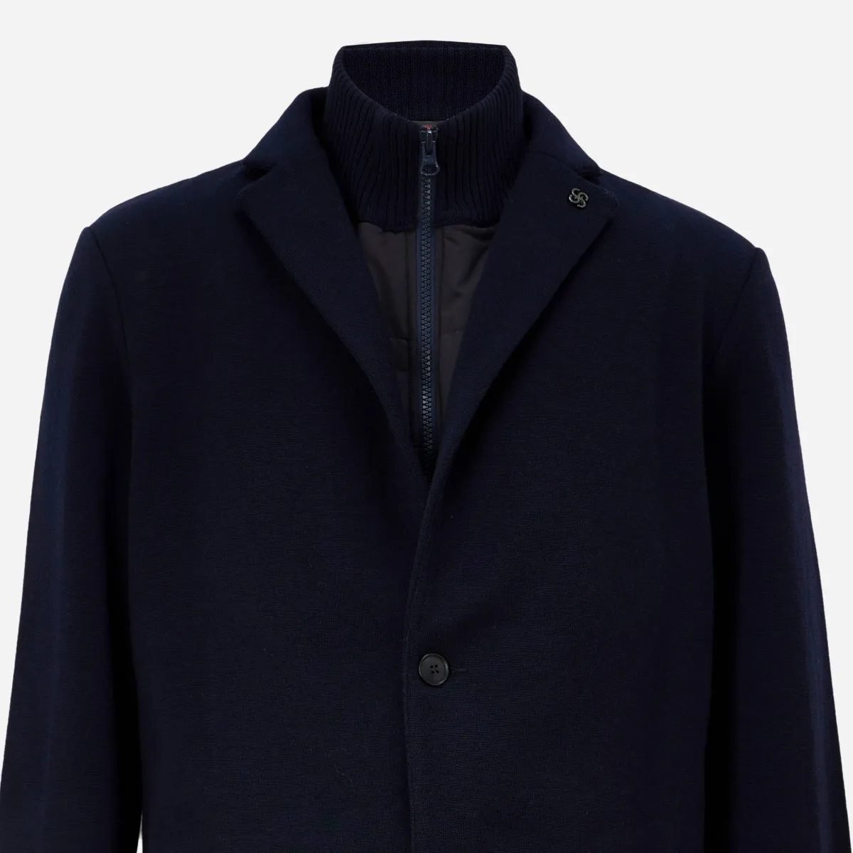 GRAN SASSO Rain Wool Knit Jacket can be rewritten as GRAN SASSO Wool Knit Jacket for Rain for better search engine optimization.