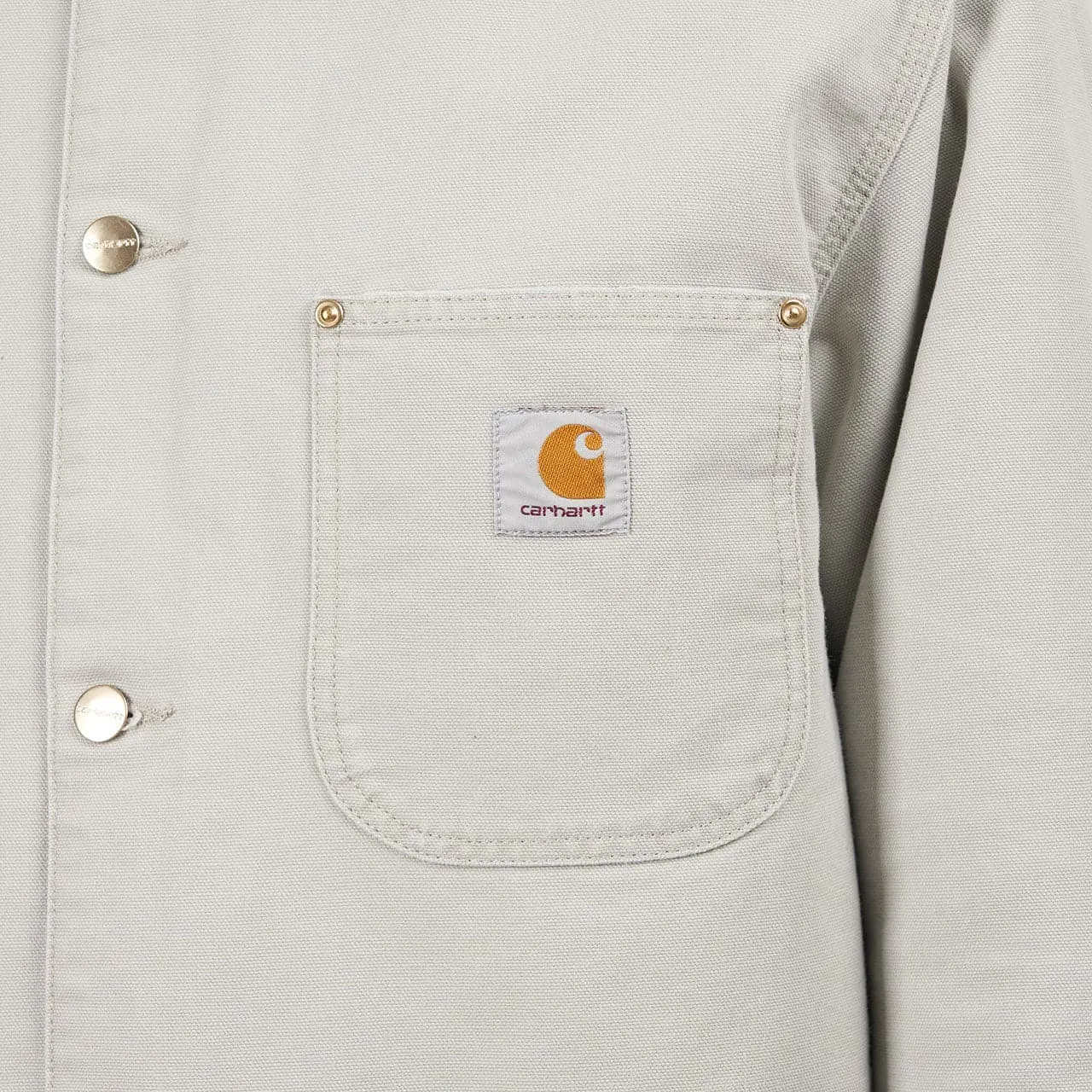 Grey Carhartt WIP OG Chore Coat.