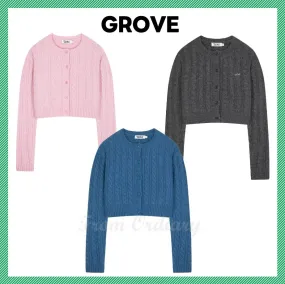 GROVE Logo Cardigans | Street Style