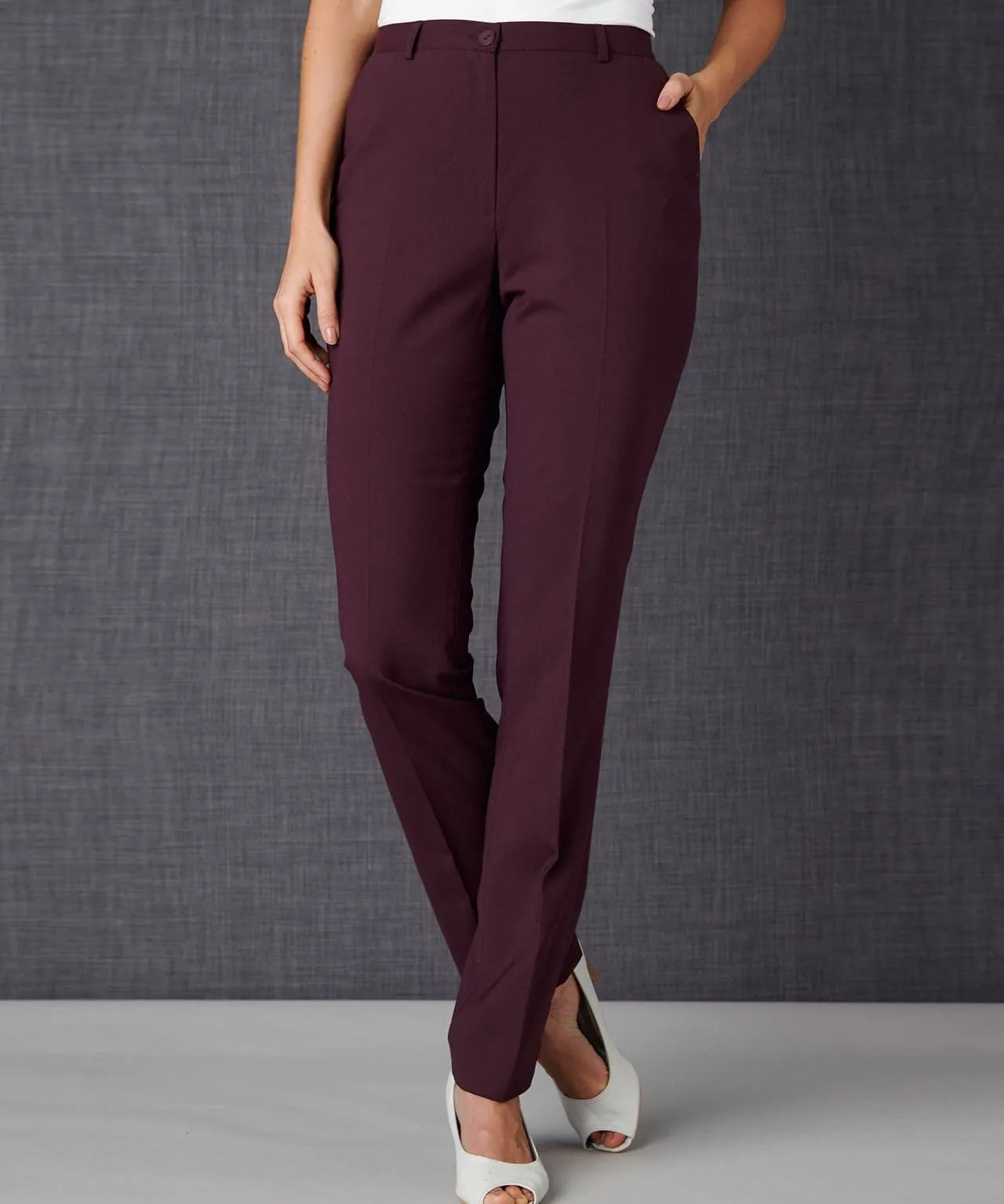 High-Waist Tapered Trousers