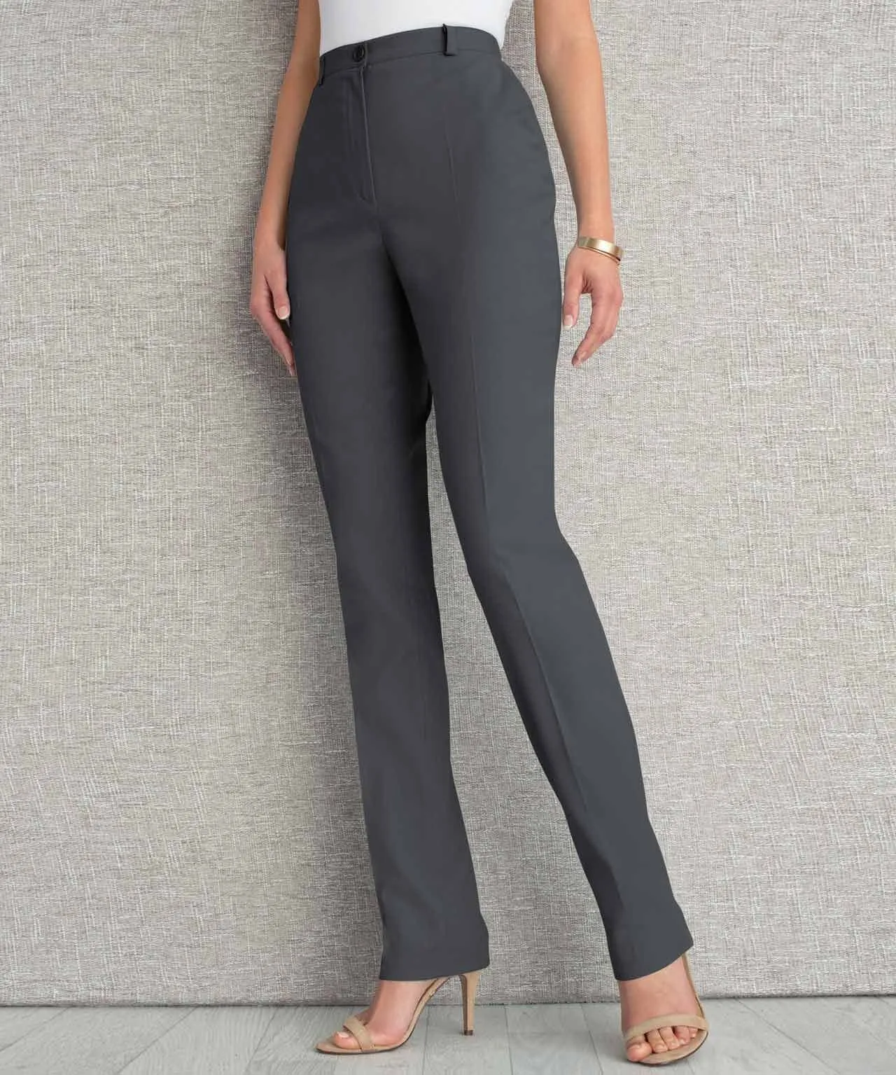 High-Waist Tapered Trousers