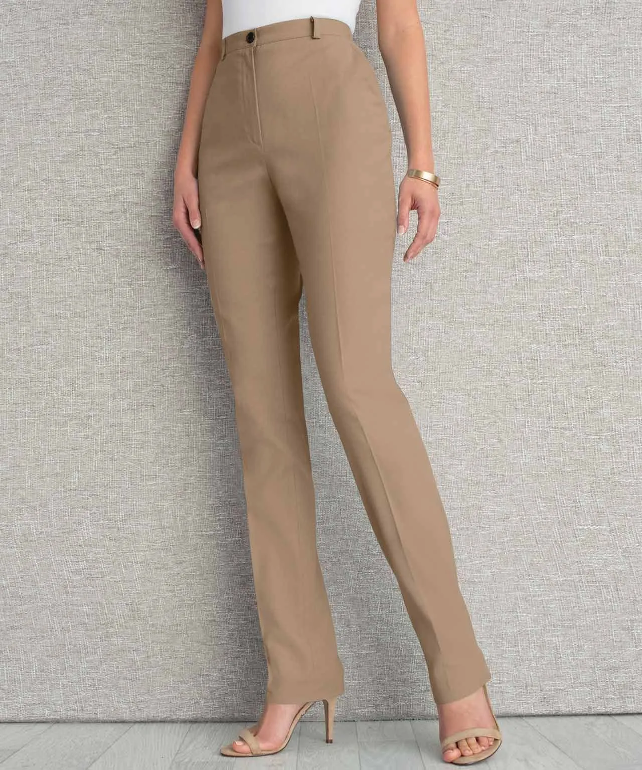 High-Waist Tapered Trousers