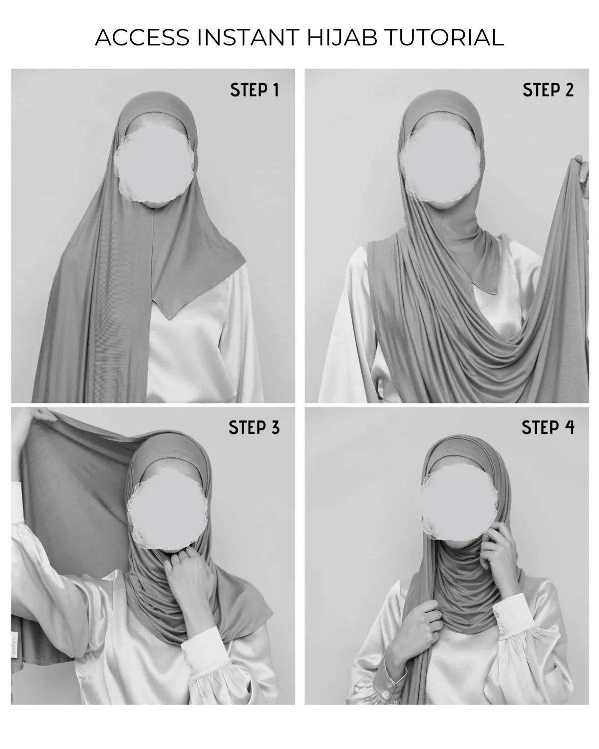 Instant Jersey Hijab - Rosy - Access Available