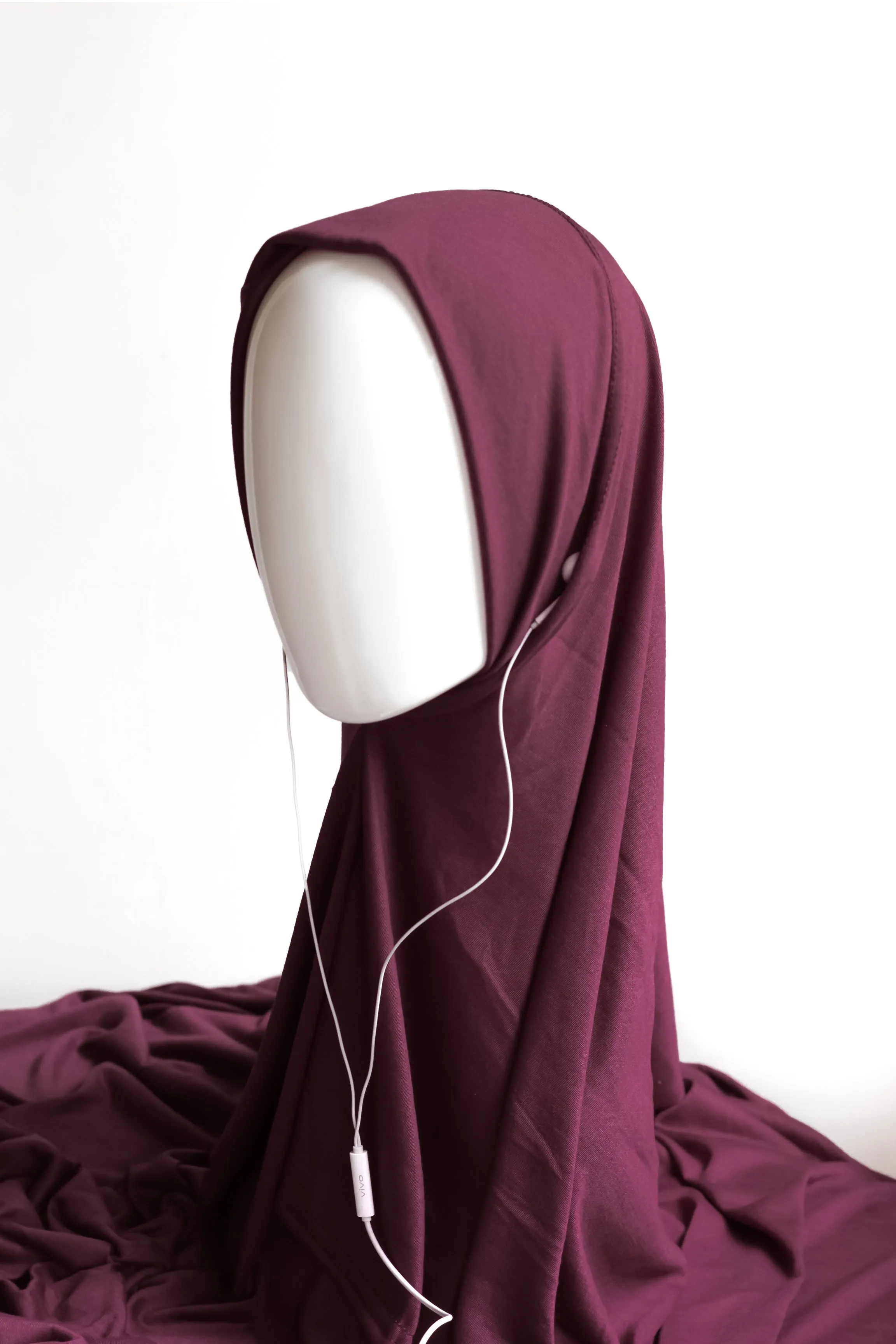 Instant Mulberry Jersey Hijab - Accessible.