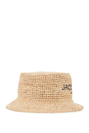 Stylish JACQUEMUS peach bucket hat