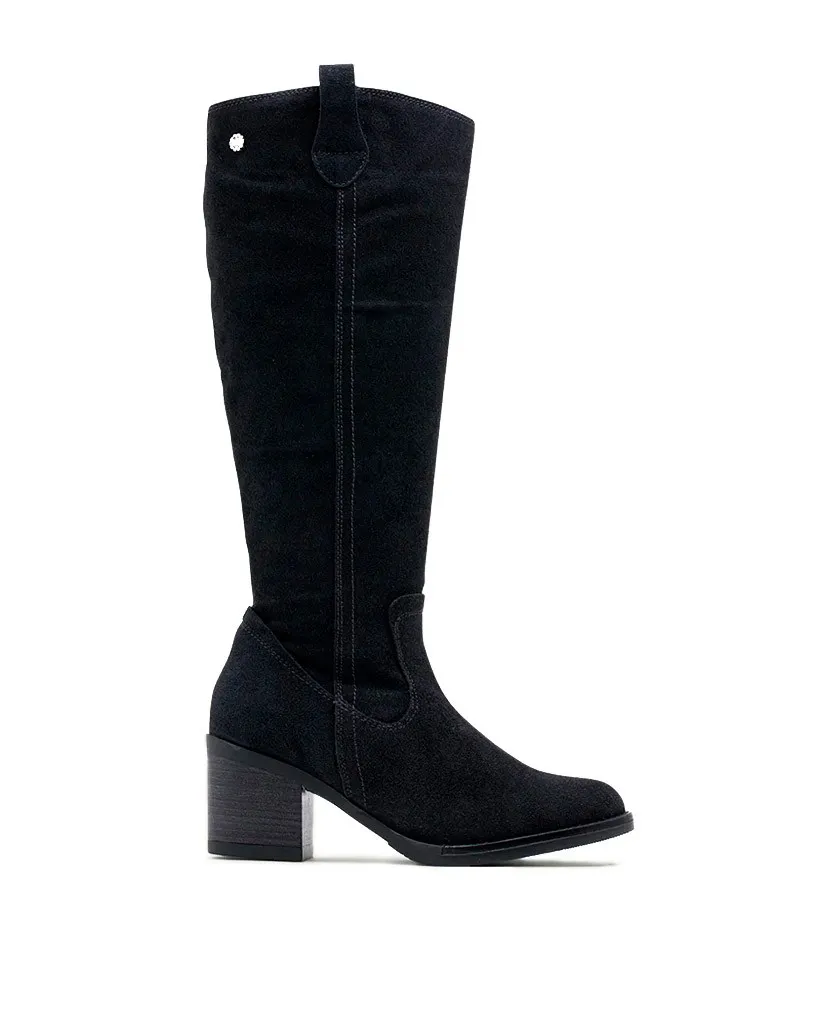 Jimae 4647 high boots with side zipper