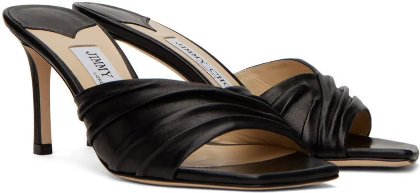 Black Jimmy Choo Basil 75 Heeled Sandals