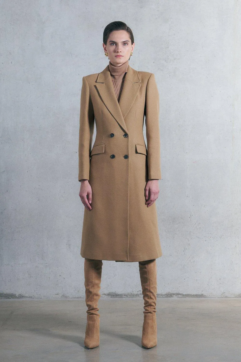 Karen Millen Fitted Italian Wool Coat