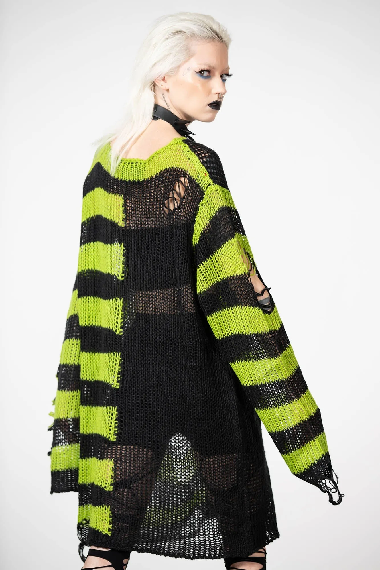 Knit Sweater in Acidic Colors - Shop Now