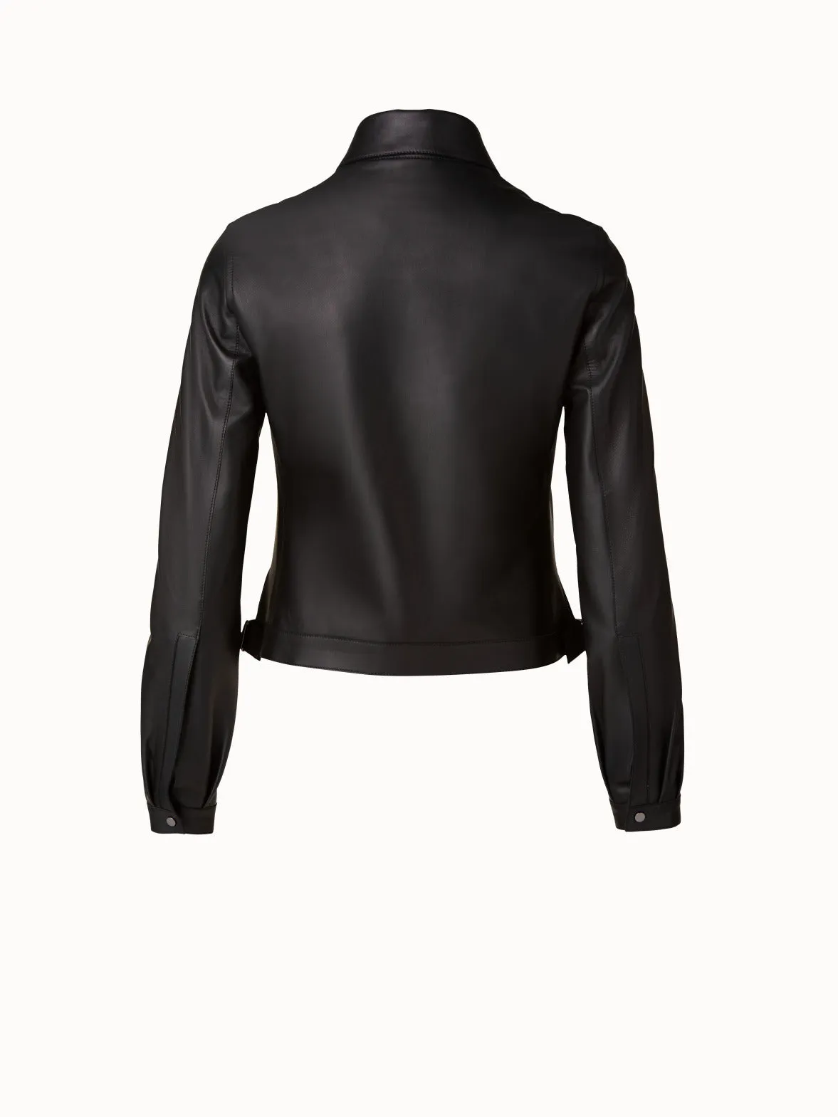 Lamb Leather Blouson Jacket
