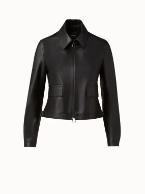 Lamb Leather Blouson Jacket
