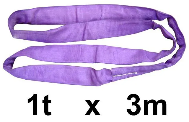 LashKing - Polyester Round Sling - 1t WLL - 3m EWL - EN11492-2:2000 - [GT-PRS1T3M]