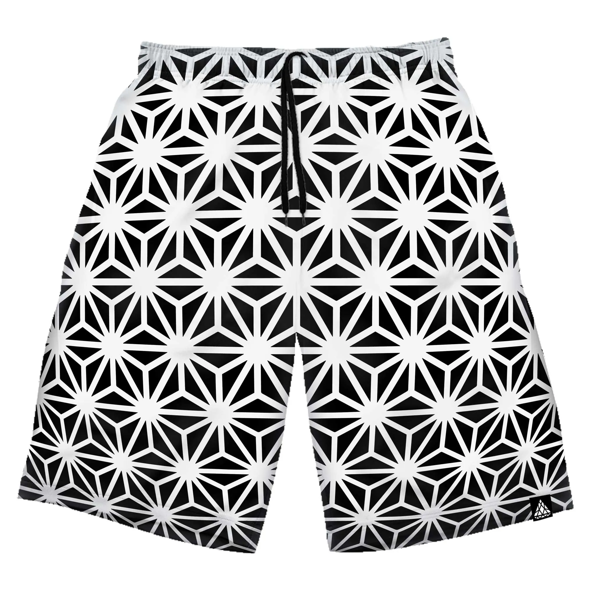 Light Shorts with Asanoha Pattern