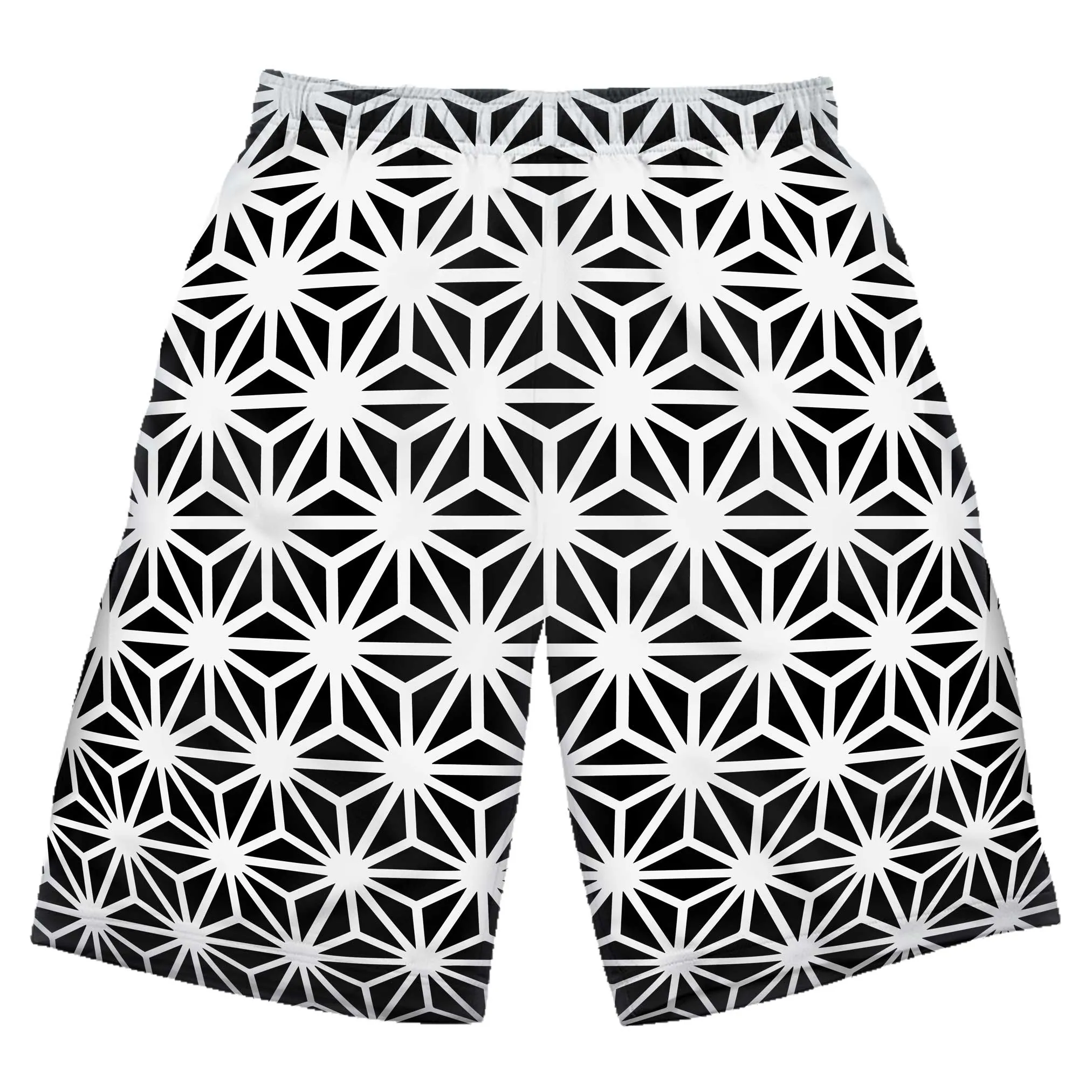 Light Shorts with Asanoha Pattern