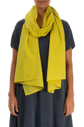 Lime Green Cotton Scarf for Cyber Fashion