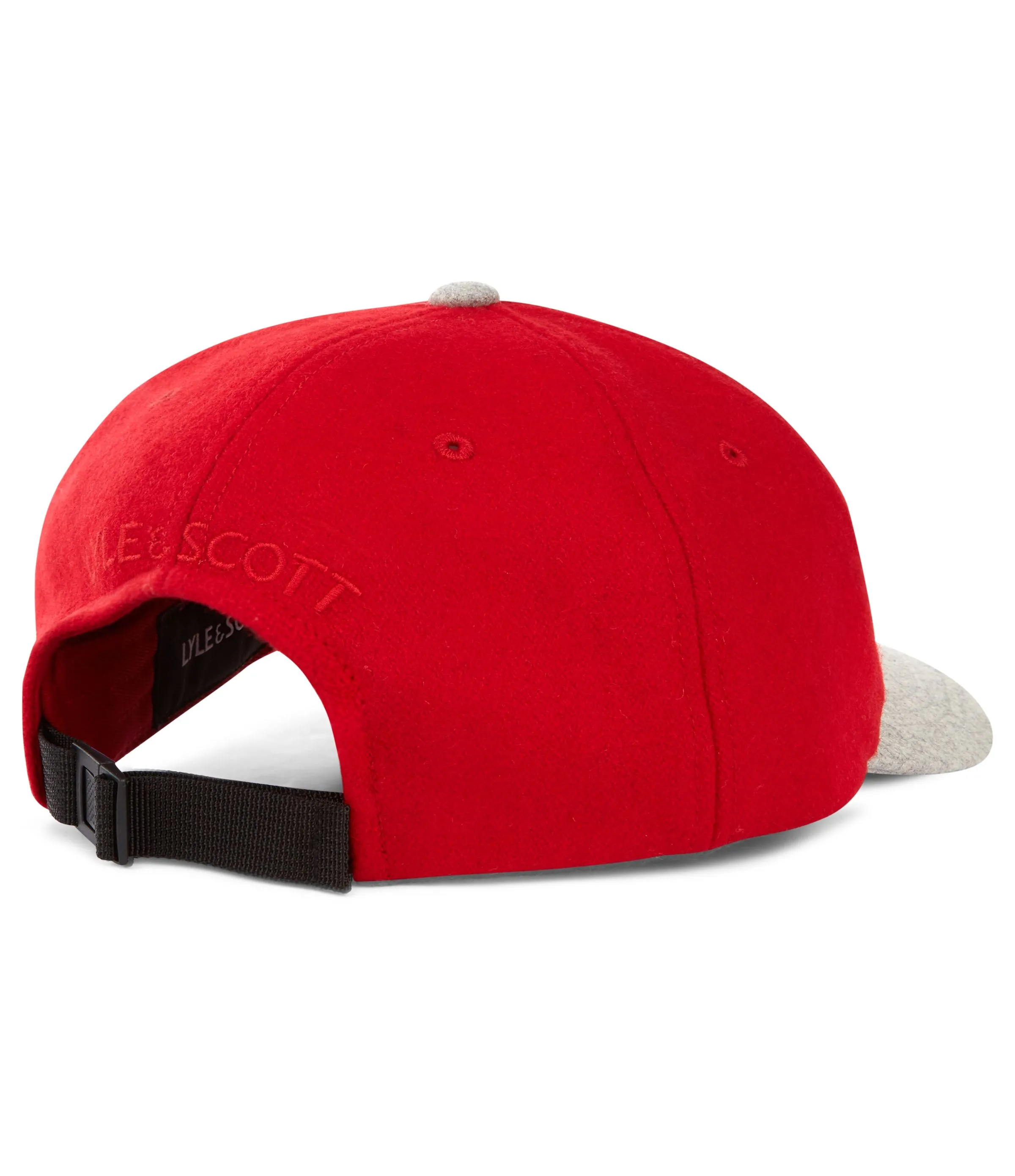 Lyle and Scott Light Grey Marl Tomato Wool Blend LS Cap