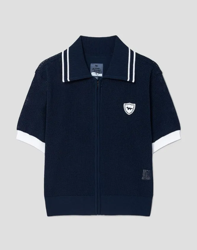 Maison Kitsuné Street Style Short Sleeve Logo Cardigans