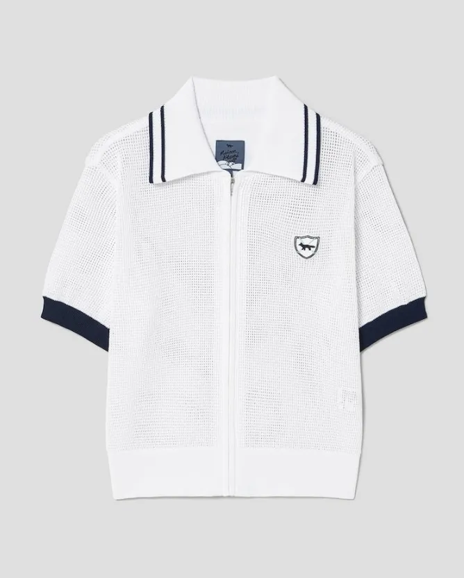 Maison Kitsuné Street Style Short Sleeve Logo Cardigans